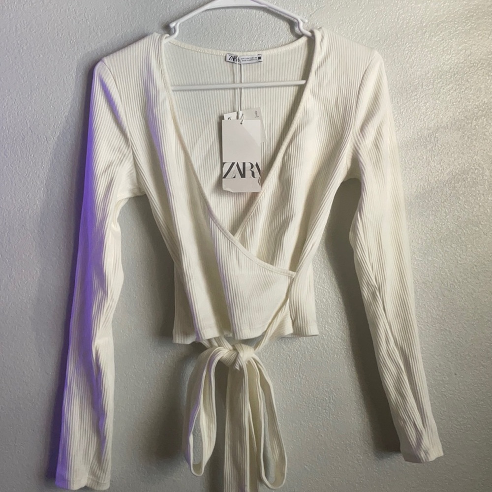 zara white long sleeve